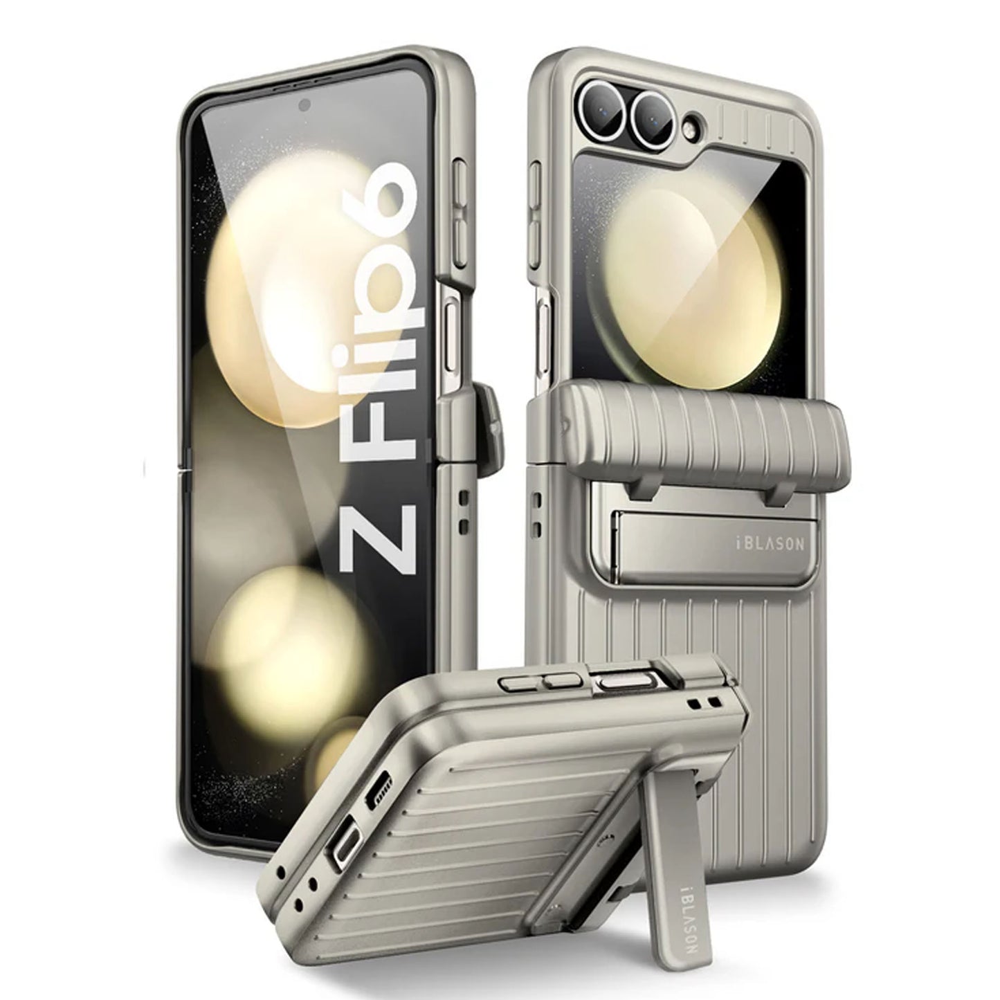 i-Blason Journey for Samsung Galaxy Z Flip 6 - With Built-in Screen Protector and Kickstand