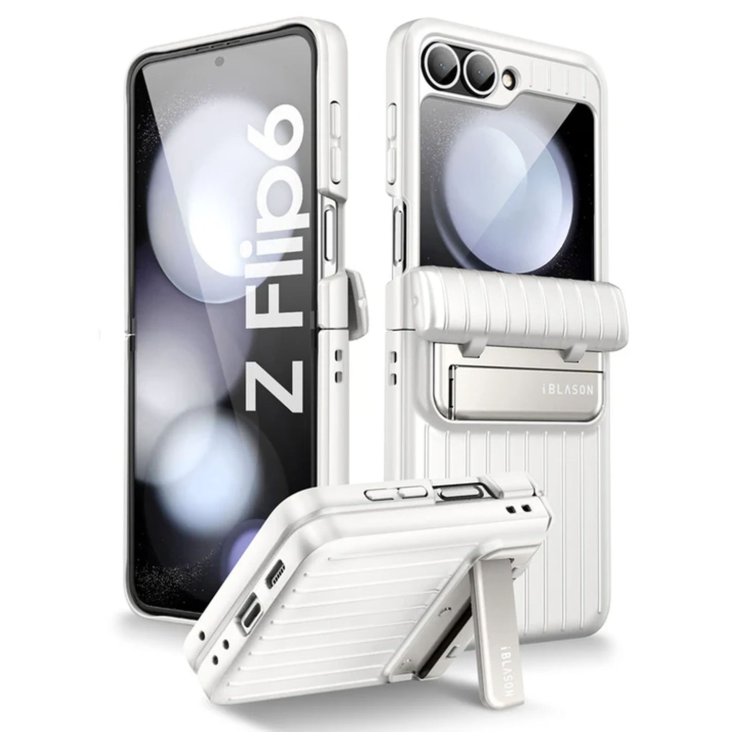 i-Blason Journey for Samsung Galaxy Z Flip 6 - With Built-in Screen Protector and Kickstand