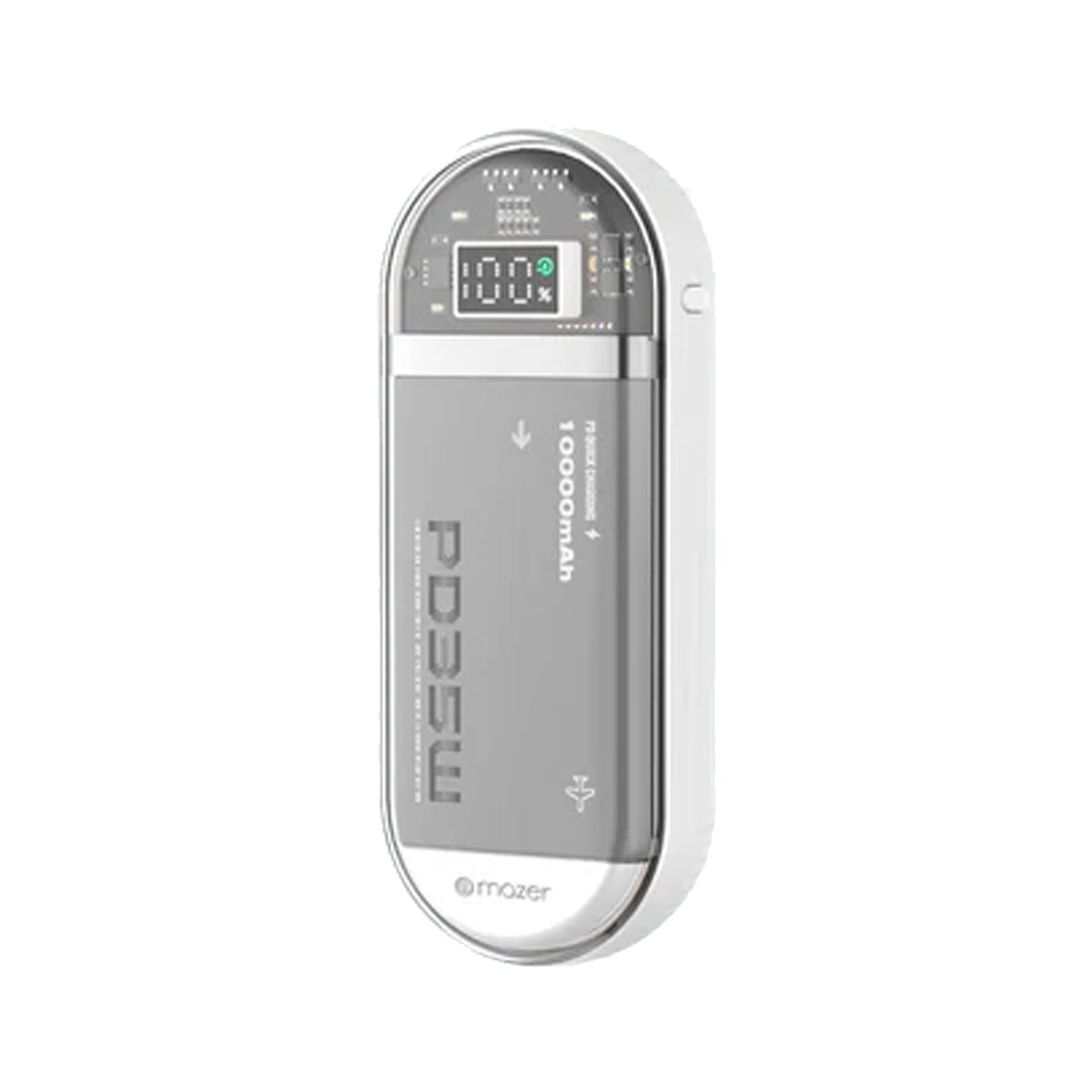 Mazer PowerCharge Link 1035 - Built-in Dual USB-C Cables Power Bank 10000mAh