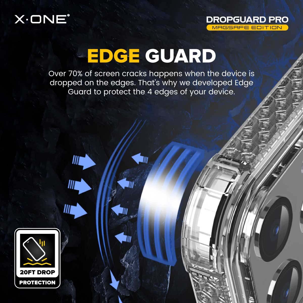 X.One Dropguard Pro for iPhone 15 Series Impact Protection Case - MagSafe Compatible