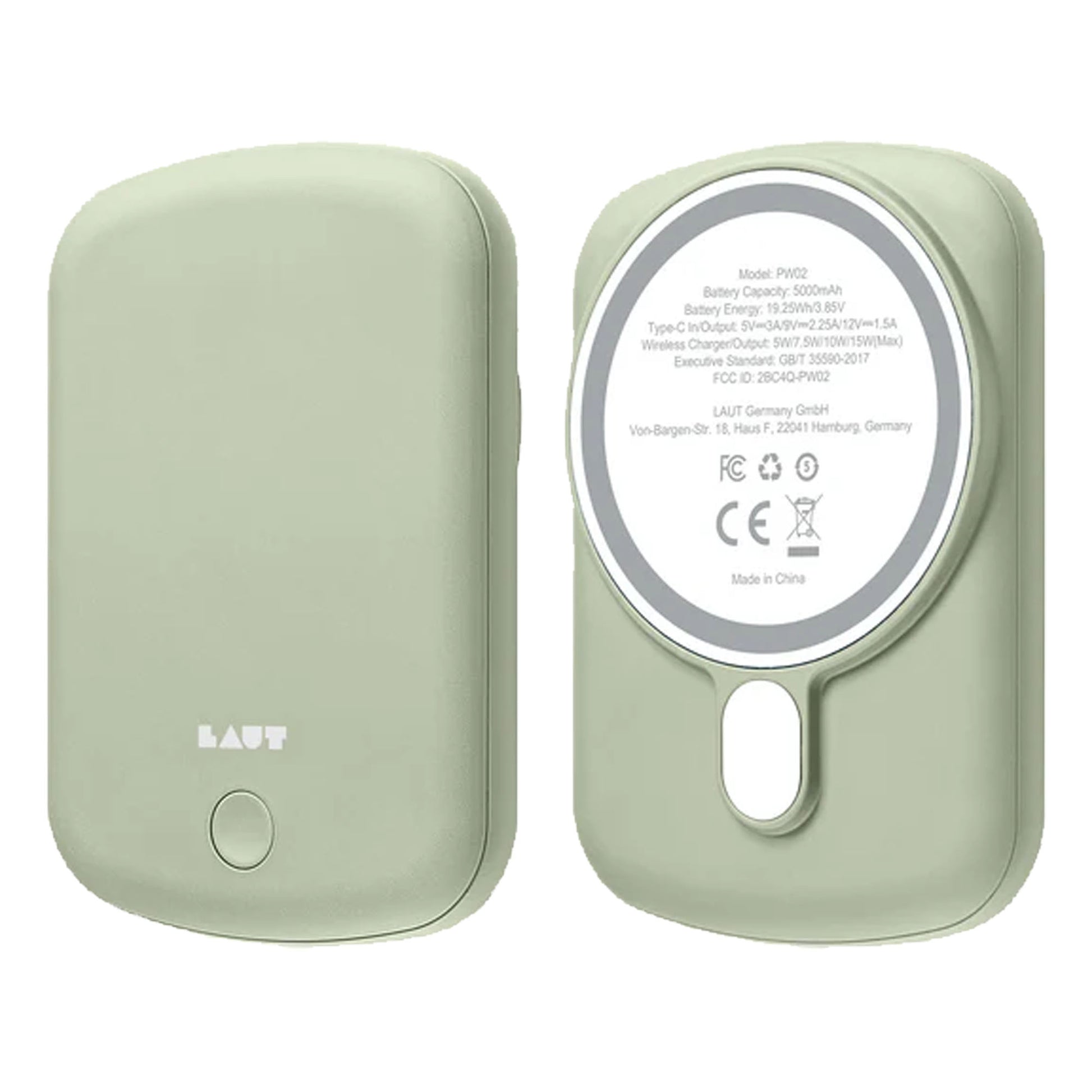 Laut Power Charge Handy MagSafe Compatible Power Bank 5000mAh with USB-C Port - Forexengineer -Malaysia