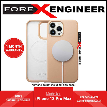 Nomad Modern Leather Rugged Case for iPhone 13 Pro Max 6.7" 5G - MagSafe Compatible - Natural (Barcode: 856500010670 )