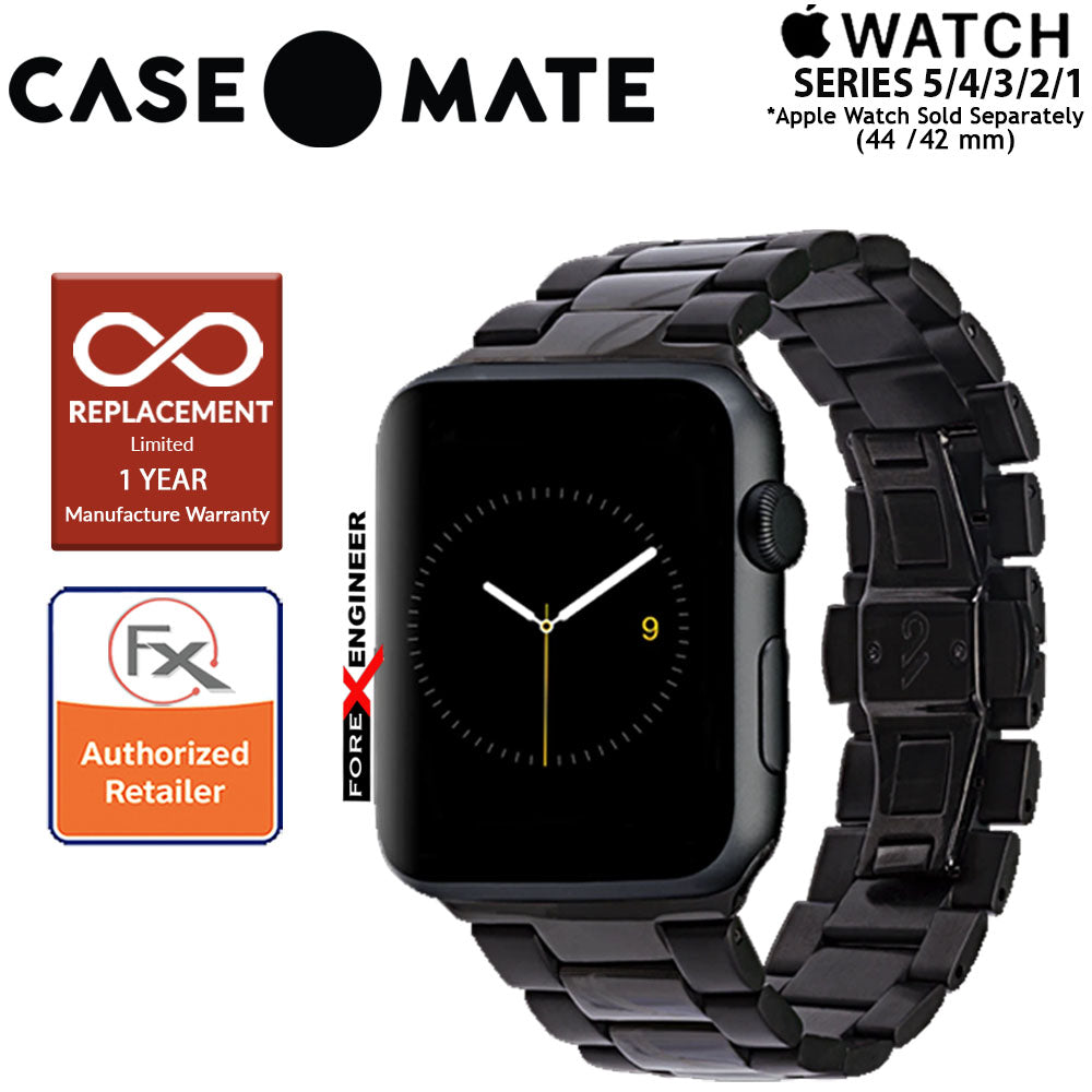 Case Mate Linked Watch Band for Apple Watch Series SE - 6 - 5 - 4 - 3 - 2 - 1 ( 42 - 44 mm ) ( Black - Space Grey ) ( Barcode : 846127170482 )