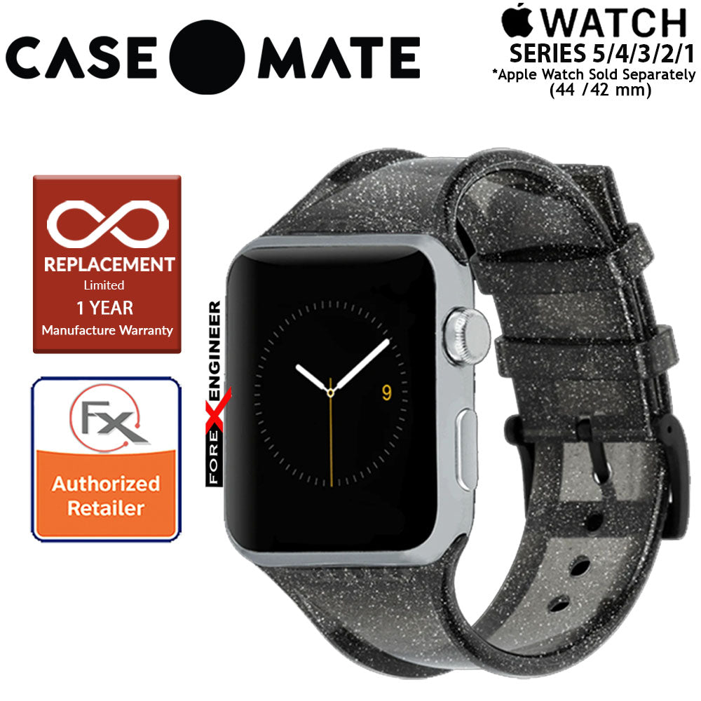 [RACKV2_CLEARANCE] Case Mate Sheer Glam Band for Apple Watch Series SE - 6 - 5 - 4 - 3 - 2 - 1 ( 42 - 44 mm ) ( Noir ) ( Barcode : 846127166072 )