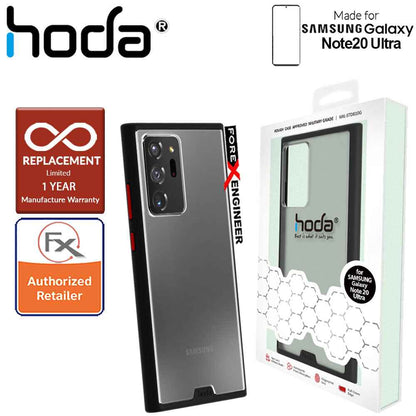 [RACKV2_CLEARANCE] Hoda Rough Military Case for Samsung Galaxy Note 20 Ultra - Military Drop Protection ( Black ) ( Barcode: 4713381517826 )