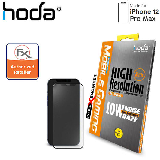 [RACKV2_CLEARANCE] Hoda Tempered Glass for iPhone 12 Pro Max (6.7") - 2.5D 0.33mm Full Coverage Screen Protector - Matte (Barcode : 4713381518434 )