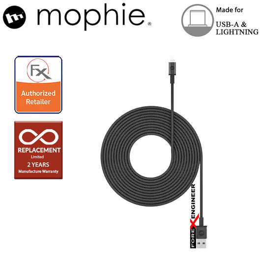 Mophie USB-A to Lightning Cable 3m - Black ( Barcode : 848467093735 )