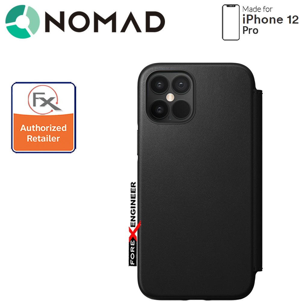 Nomad Rugged Folio Case for iPhone 12 Pro - Black ( Barcode : 856500019130 )