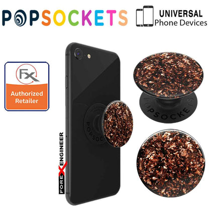 PopSockets PopGrip  Swappable Premium ( Foil Confetti Copper) ( Barcode : 842978158273 )
