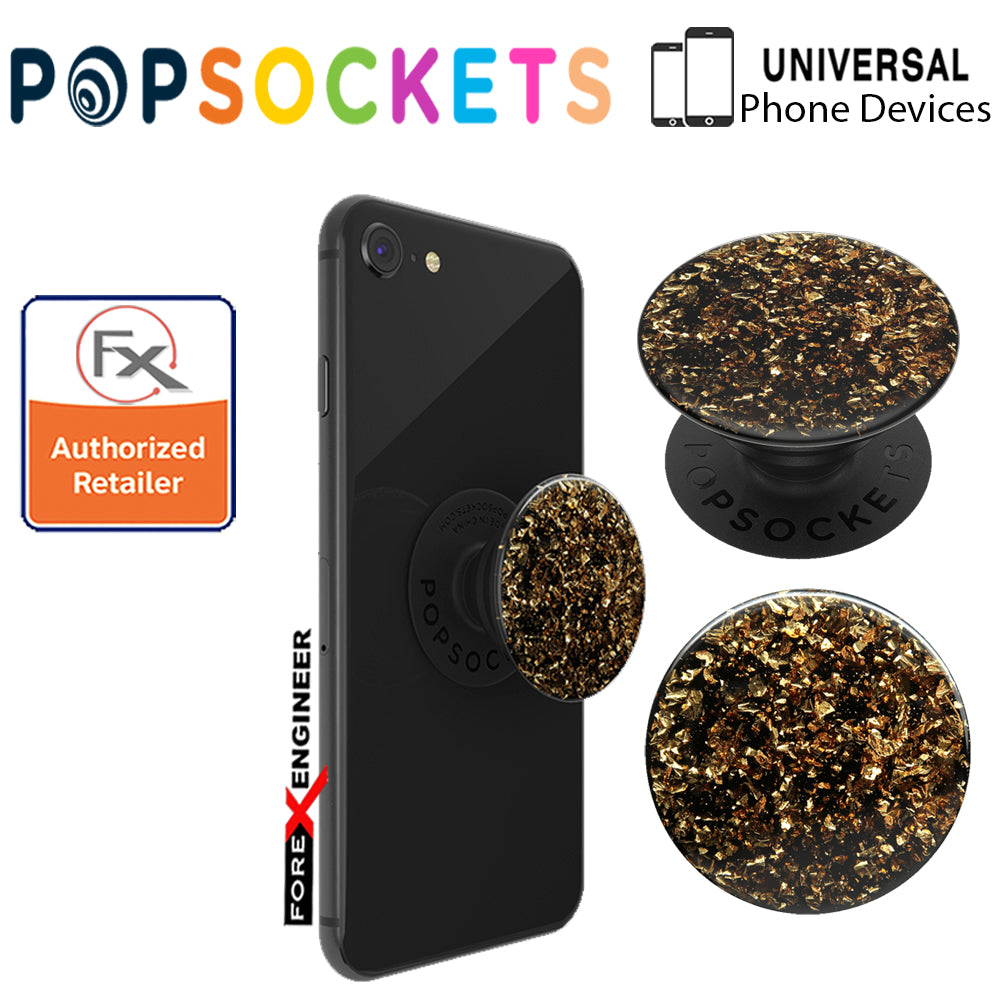 PopSockets PopGrip  Swappable Premium ( Foil Confetti Gold ) ( Barcode : 842978158297 )