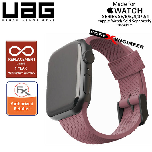 UAG [U] Dot Silicone Strap for Apple Watch Series 7 - SE - 6 - 5 - 4 - 3 - 2 - 1 ( 41mm - 40mm - 38mm ) - Dusty Rose (Barcode: 812451036282 )