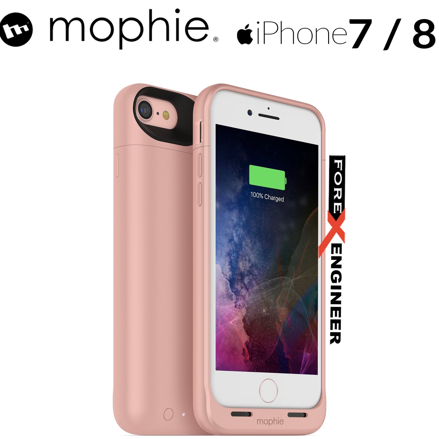 Mophie Juice Pack air for iphone 7 - 8 - rose gold color (wireless charge capable) (Compatible with iPhone SE 2nd Gen 2020)