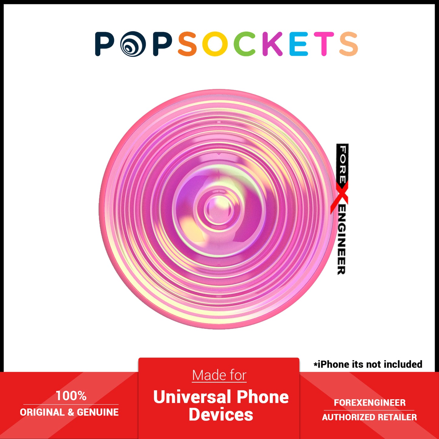 PopSockets PopGrip Swappable Premium - Ripple Opalescent Pink (Barcode: 840173704837 )