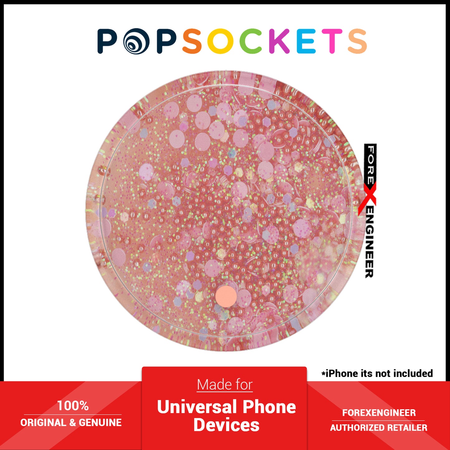 PopSockets PopGrip Swappable Premium - Tidepool Peachy Pink (Barcode: 840173707050 )