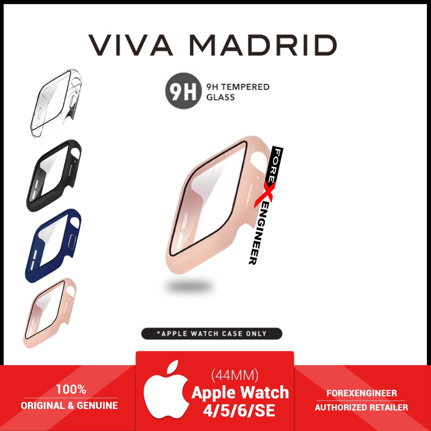 VIVA MADRID Fino Case for Apple Watch Series SE - 6 - 5 - 4 ( 44mm ) - Pink (Barcode: 8886461238433 )