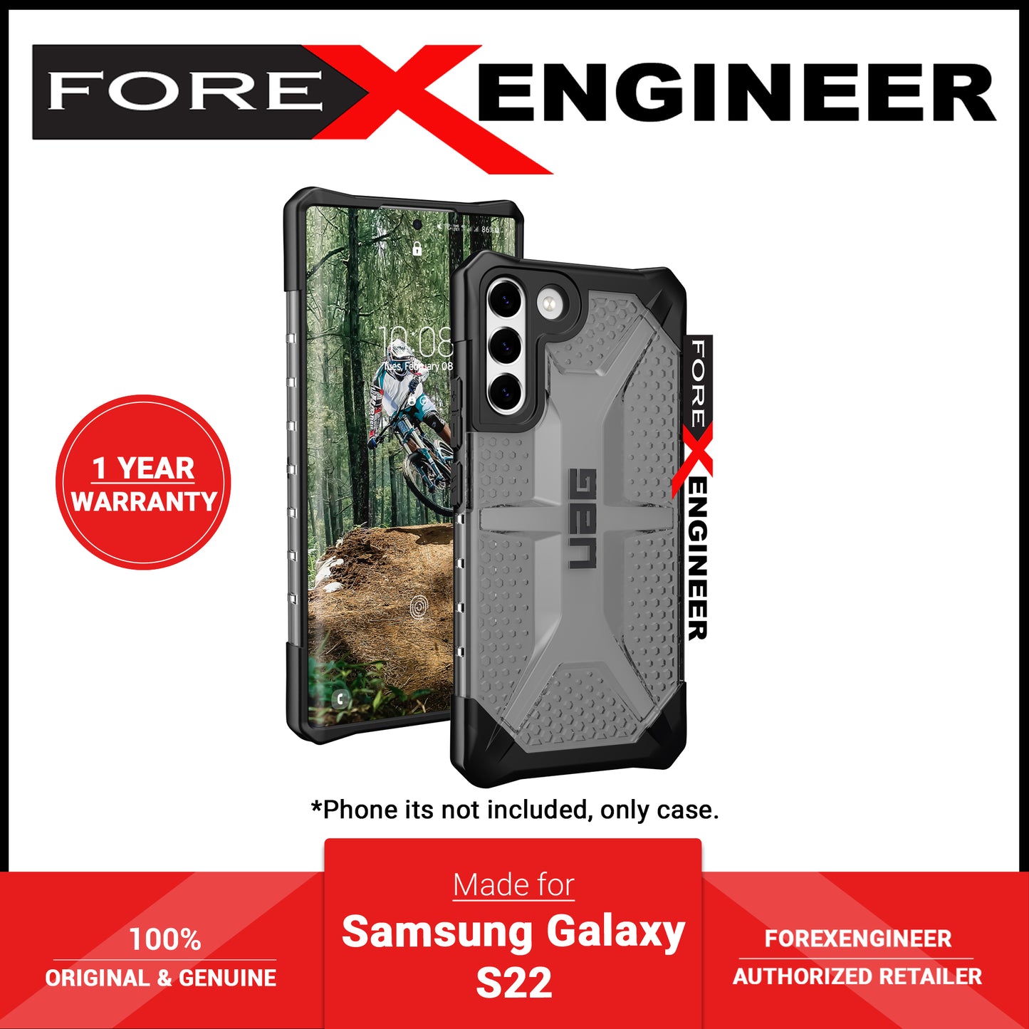 UAG Plasma Case for Samsung Galaxy S22 - Ash