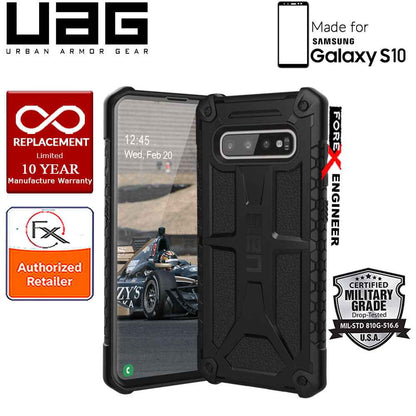UAG Monarch for Samsung Galaxy S10 - Rugged Military Drop Tested - Black - Forexengineer-malaysia