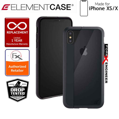 [RACKV2_CLEARANCE] Element Case Illusion for iPhone Xs - X - Military Spec Drop Protection - Black - Forexengineer-malaysia