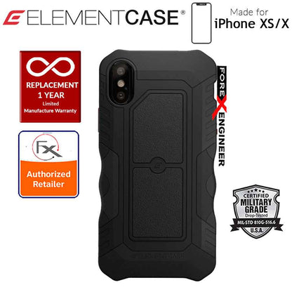 Element Case Recon for iPhone X - Xs - Military Grade Drop Proof Protection Case - Black - Forexengineer-malaysia