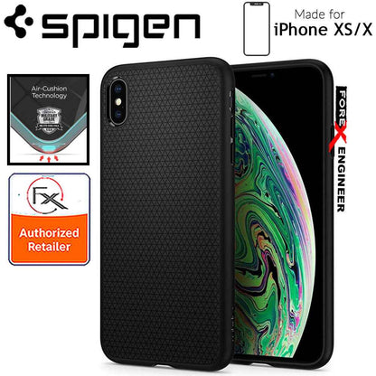 Spigen Liquid Air for iPhone Xs - X - Black - Forexengineer-malaysia