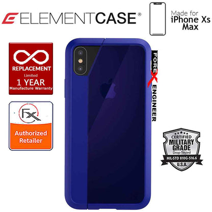 Element Case Illusion for iPhone Xs Max - Military Spec Drop Protection - Blue - Forexengineer-malaysia