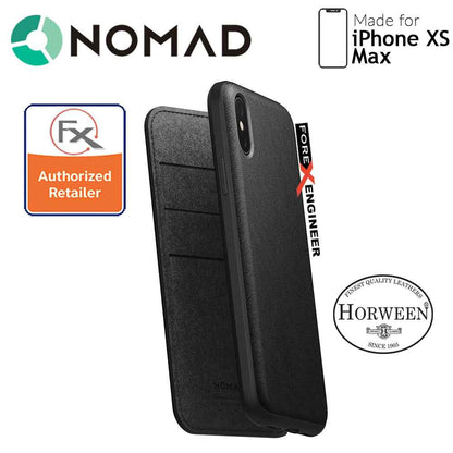 Nomad Leather Folio Case for iPhone Xs Max - Black - Forexengineer-malaysia