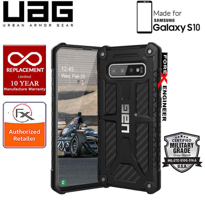 UAG Monarch for Samsung Galaxy S10 - Rugged Military Drop Tested - Carbon Fiber - Forexengineer-malaysia