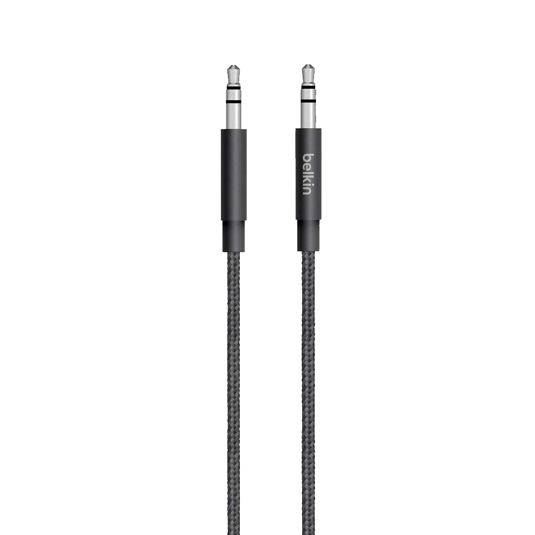 Belkin MIXIT Metallic AUX Cable ( 1.2m ) Audio Cable - Black (Barcode: 745883682140 )