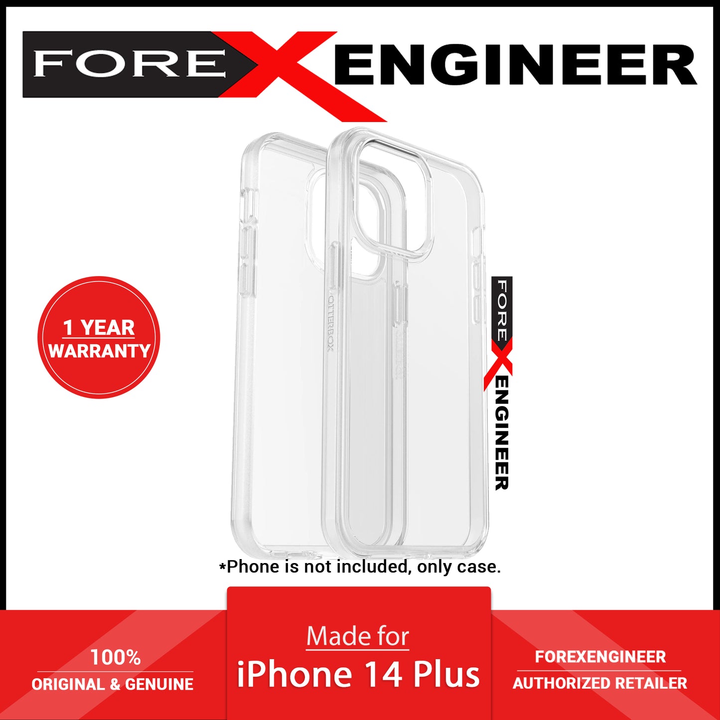 Otterbox Symmetry for iPhone 14 Plus - Clear (Barcode: 840262381956 )