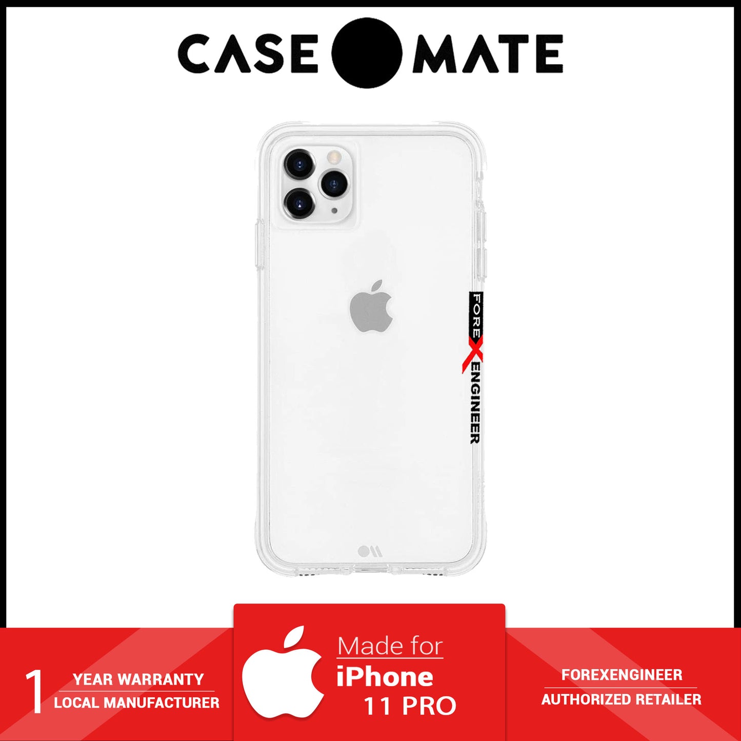 Case Mate Tough for iPhone 11 Pro - Clear (Barcode: 846127185585)
