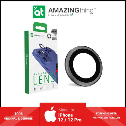 AmazingThing SUPREME AR 3D Lens Protector for iPhone 12 Pro - 3 pcs - Grey (Barcode: 4892878062916 )