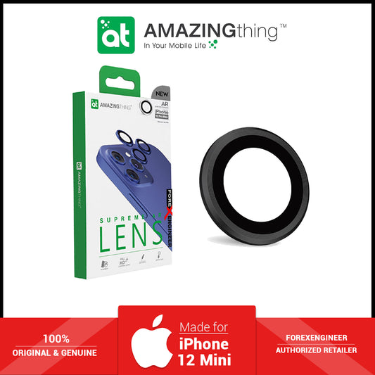 AmazingThing SUPREME AR 3D Lens Protector for iPhone 12 - 12 Mini - 2 pcs - Black (Barcode: 4892878062848 )