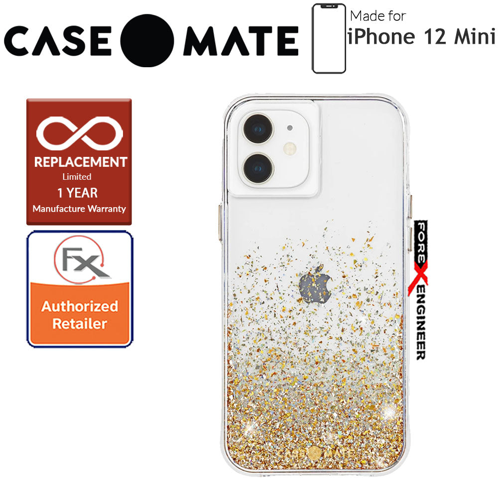 Case Mate Twinkle Ombré for iPhone 12 Mini 5G 5.4" - Gold with MicroPel (Barcode: 846127198035)