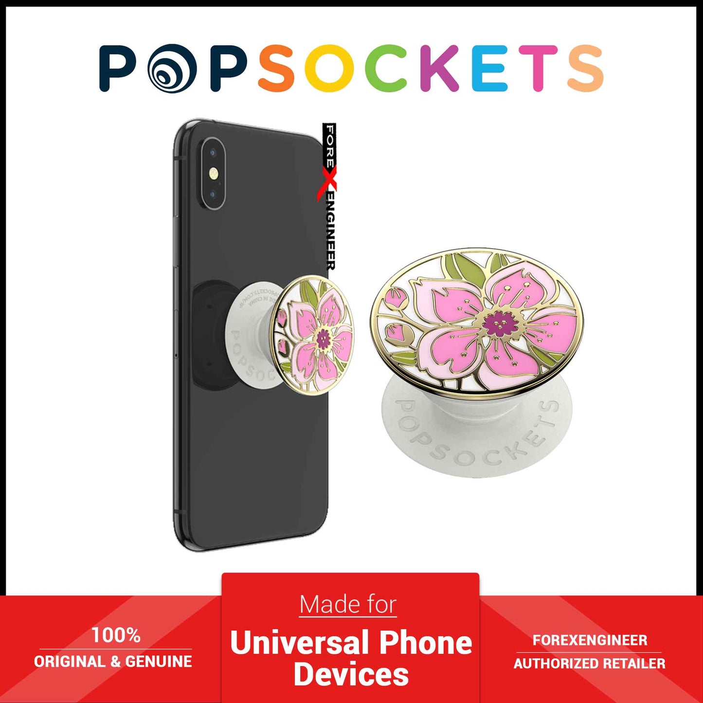 PopSockets Swappable PopGrip Enamel Cherry Blossom ( Barcode : 842978175065 )