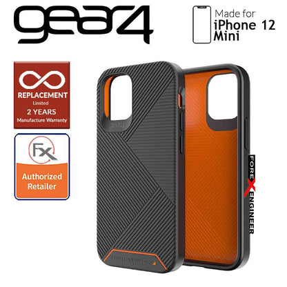Gear4 Battersea for iPhone 12 Mini 5G 5.4"- D3O Material Technology - Drop Resistant Up to 5 meters - Black (Barcode : 840056127920)