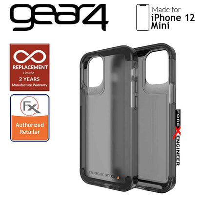 Gear4 Wembley Palette for iPhone 12 Mini 5G 5.4" - D3O Material Technology - Drop Resistant Up to 3 meters - Smoke (Barcode : 840056127845)