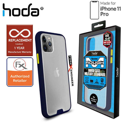 HODA ROUGH Military Case for iPhone 11 Pro - Military Drop Protection - Dark Blue Color ( Barcode: 4713381514818 )