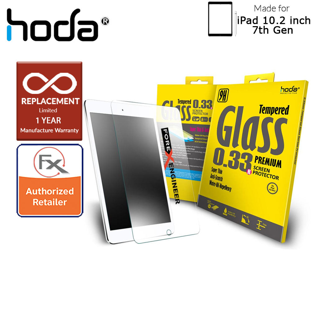 [RACKV2_CLEARANCE] Hoda Tempered Glass Screen Protector for iPad 10.2 inch - 10.2" 7TH - 8TH - 9TH GEN (2019-2021) - 0.33mm Full Coverage Screen Protector ( Barcode: 4713381515037 )
