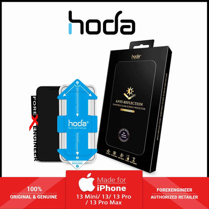 Hoda Anti-Reflection Tempered Glass for iPhone 13 Mini 5.4" 5G - with Helper (Barcode: 4711103542576 )