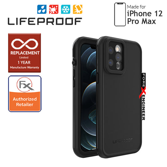 Lifeproof FRE Waterproof Case for iPhone 12 Pro Max 5G 6.7" - Black (Barcode: 840104216262)