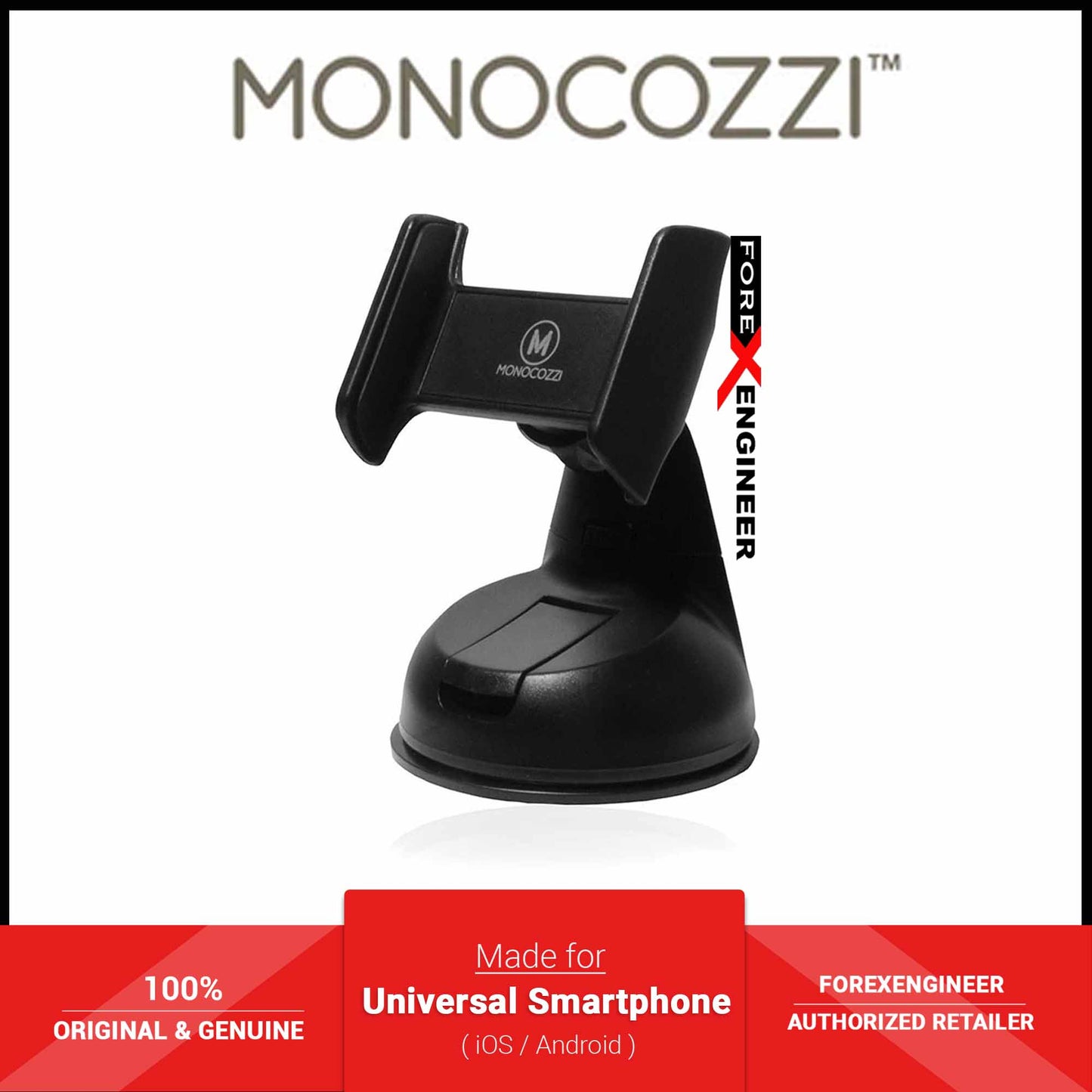 Monocozzi Automotive Compact Dashboard & Windshield Car Mount Mini with Spring Holder for Smartphone (Barcode: 4895199100930 )