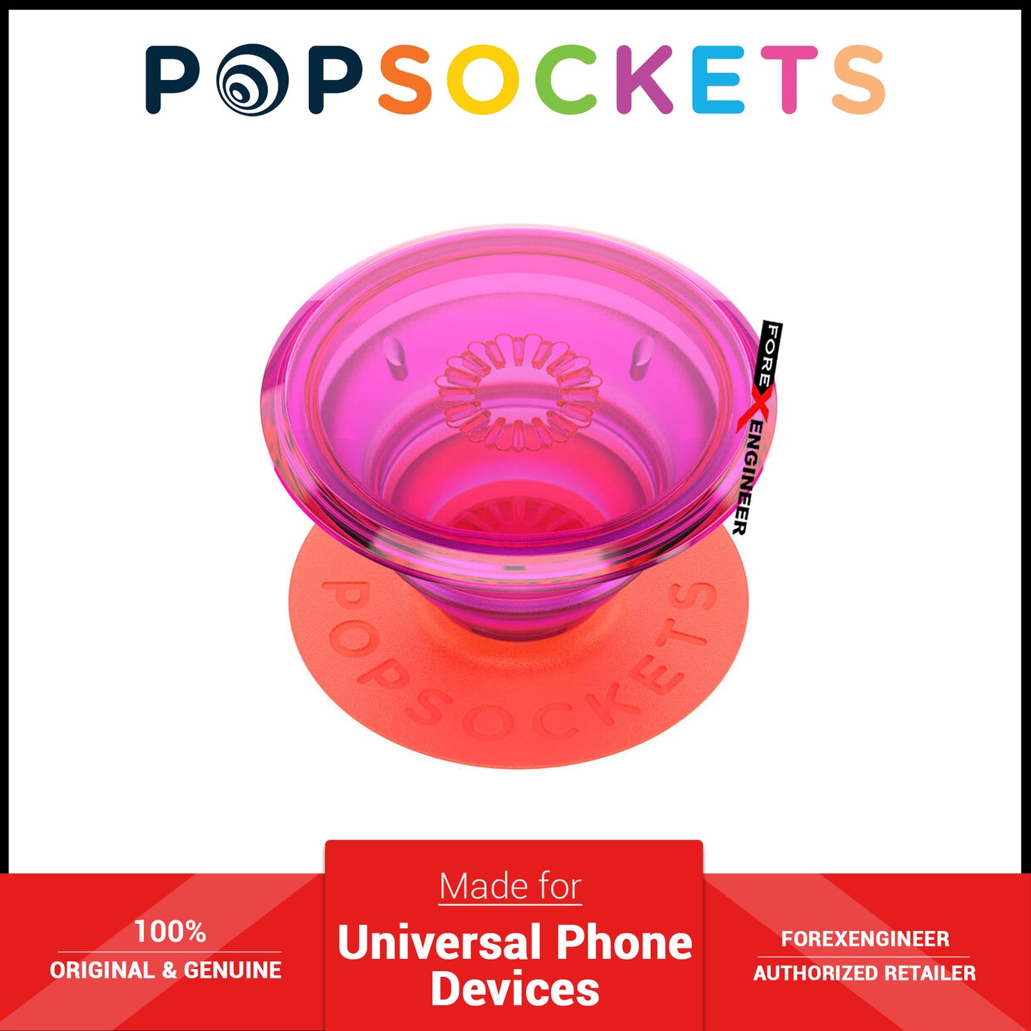 PopSockets Swappable Popgrip Premium - Neon Glow Electric Sunrise ( Barcode : 842978185712 )