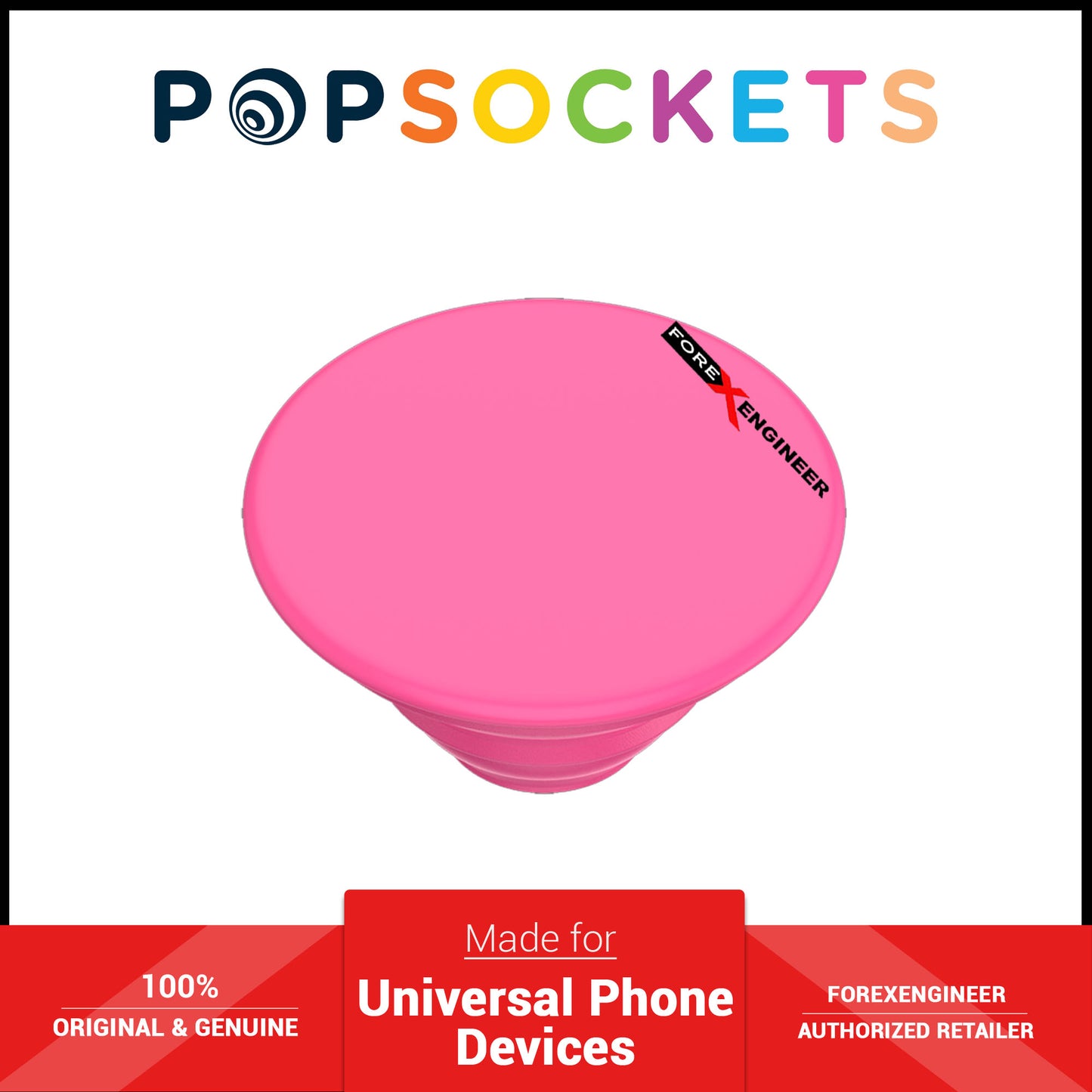 PopSockets Swappable PopGrip - Neon Pink ( Barcode : 842978167213 )