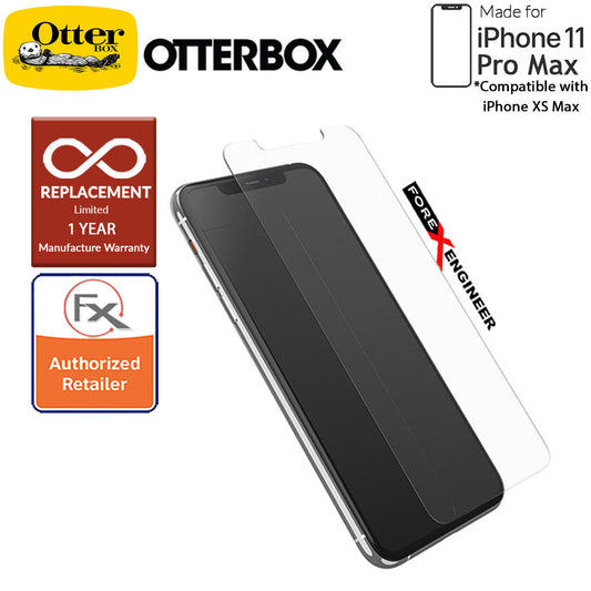 Otterbox Alpha Glass 2D Screen Protector for iPhone 11 Pro Max ( Compatible with iPhone Xs Max ) Tempered Glass with Resists Scratches and Shattering -  Clear Color ( Barcode : 660543512738 )