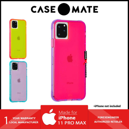 Case Mate Tough Neon for iPhone 11 Pro Max - Pink - Purple ( Barcode : 846127186001 )