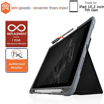 STM Dux Plus Duo for iPad 10.2 inch ( 7th - 8th - 9th Gen ) ( 2019 - 2020 ) - Black (Barcode: 765951764929 )