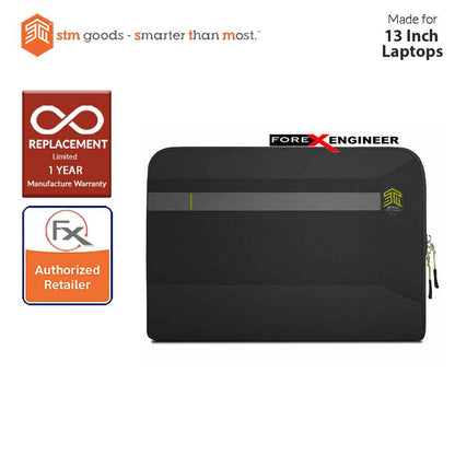 STM Summary Laptop Sleeve 13 inch - Black (Barcode : 640947795043)