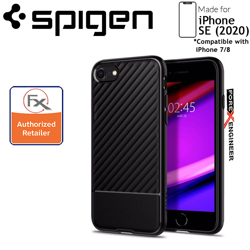 Spigen Core Armor for iPhone SE ( 2020 ) compatible with iPhone 8 - 7 - Matte Black Color ( Barcode: 8809685627357 )