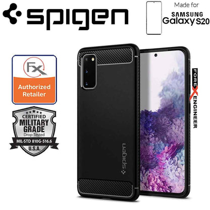 Spigen Rugged Armor for Samsung Galaxy S20 6.2" -  Matte Black Color