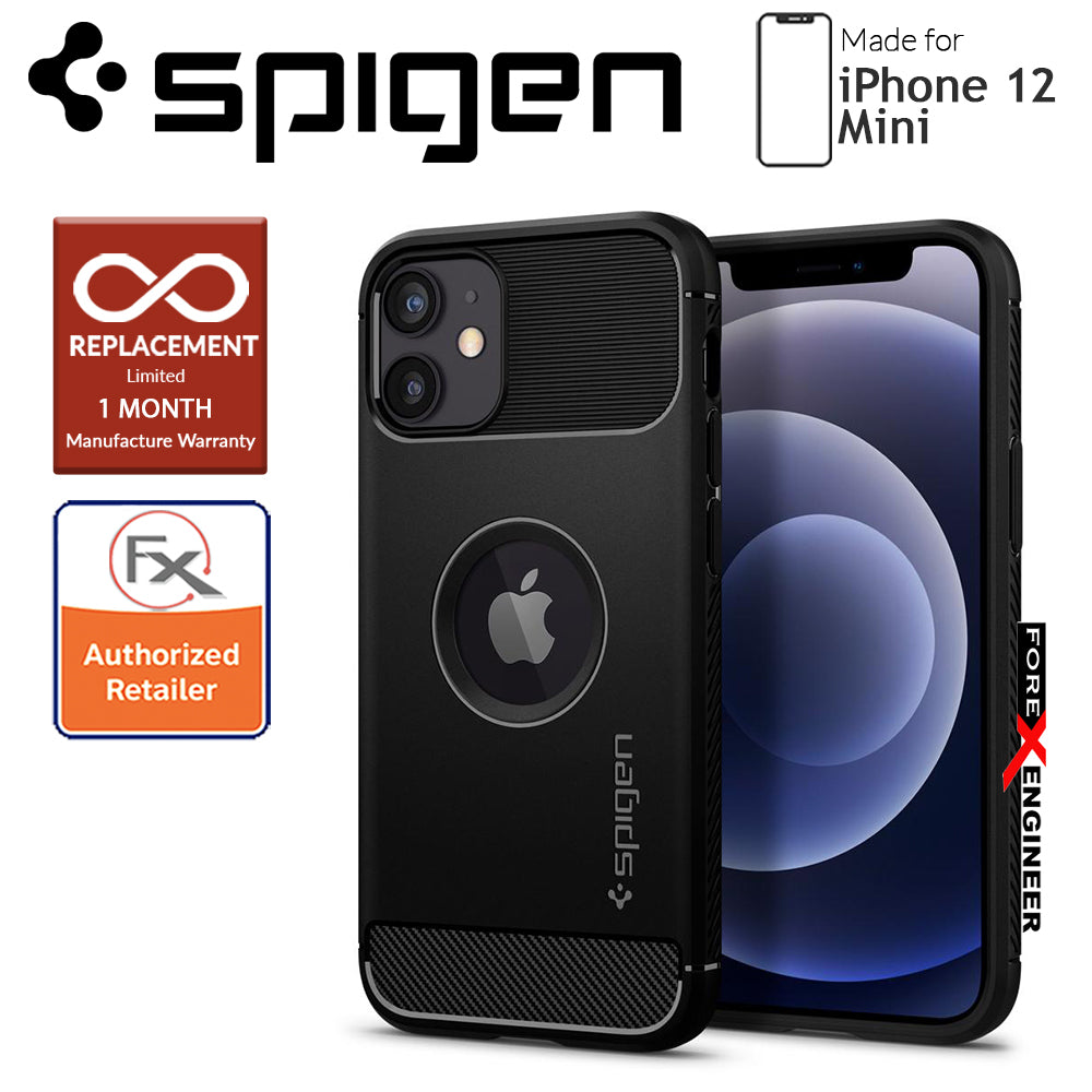 Spigen Rugged Armor for iPhone 12 Mini 5.4" - Matte Black (Barcode : 8809710756762)